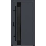 Feldmann und Mayer Aluminium-Haustür AC68 Design Blackline M34 in anthrazit