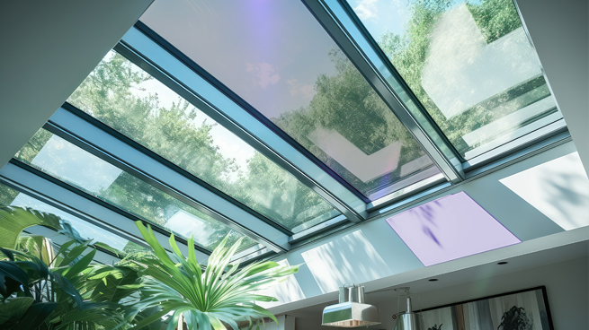 Deckenverglasung mit UV-Licht Schutz