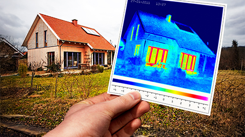 Energieeffizent bauen mit einem Wärmebild