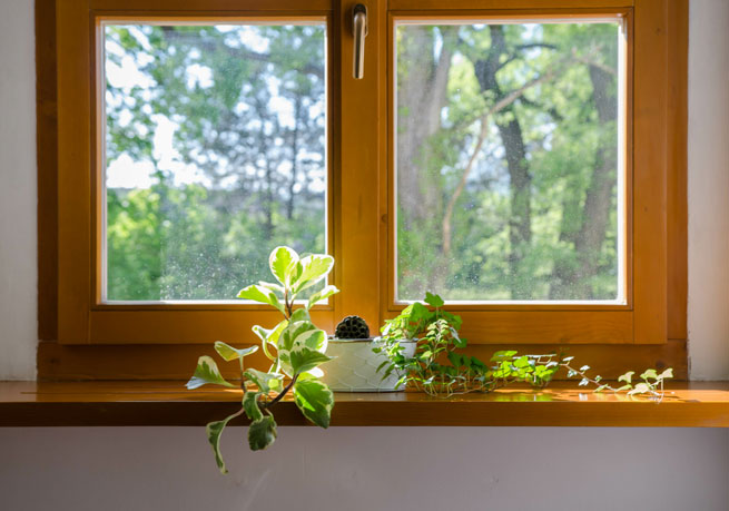 Innenansicht Holzfenster neu