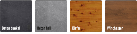 Quatre décors de couleur supplémentaires pour portes d'entrée Feldmann et Mayer P90