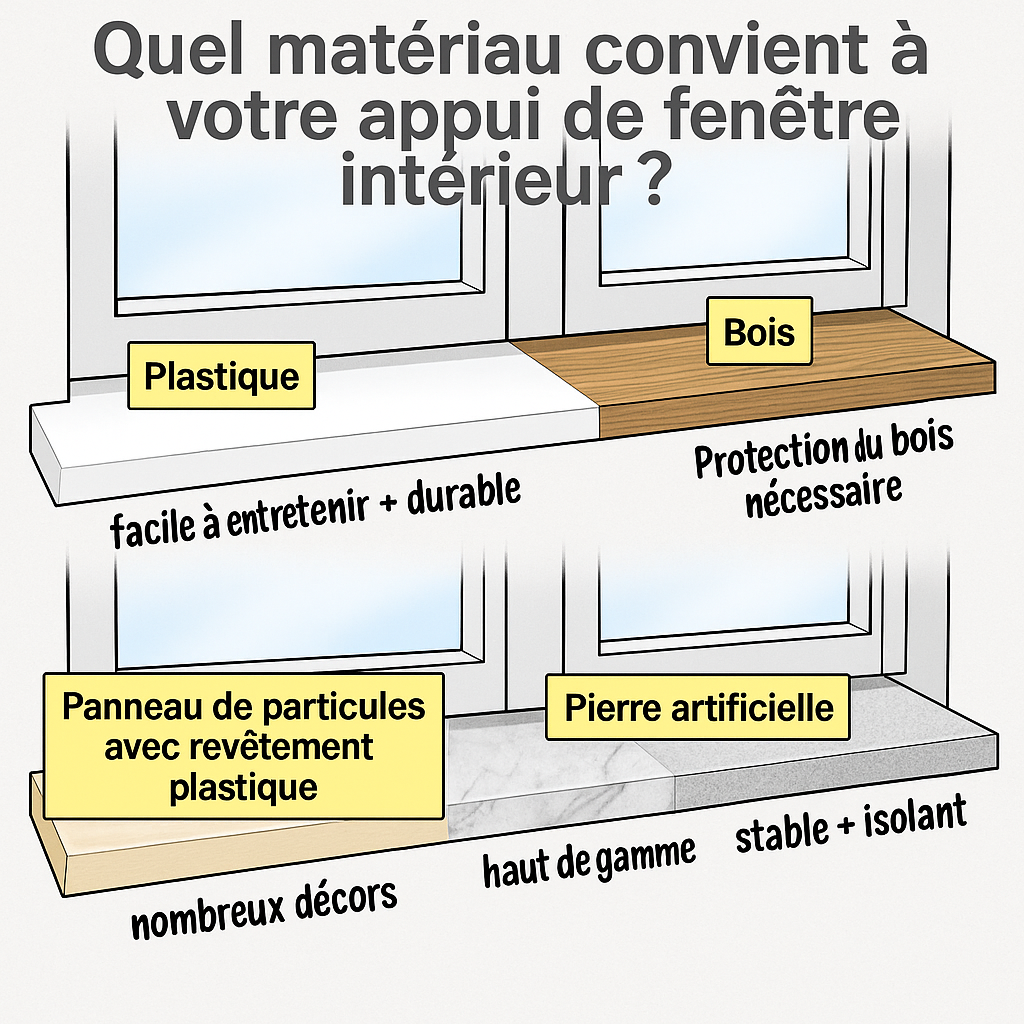 Image d'information Quel matériau convient à votre tablette intérieure