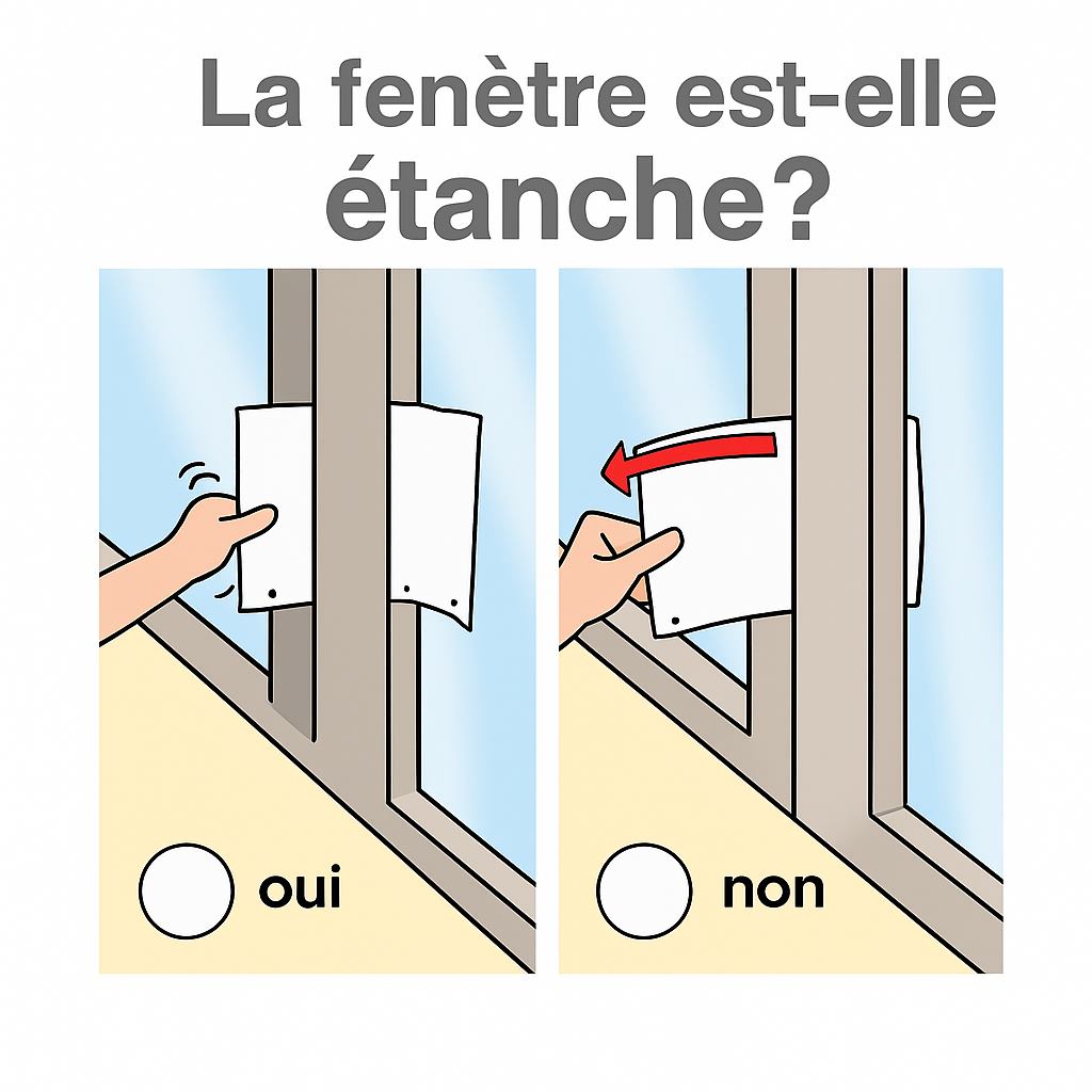 Infobild Ist das Fenster dicht