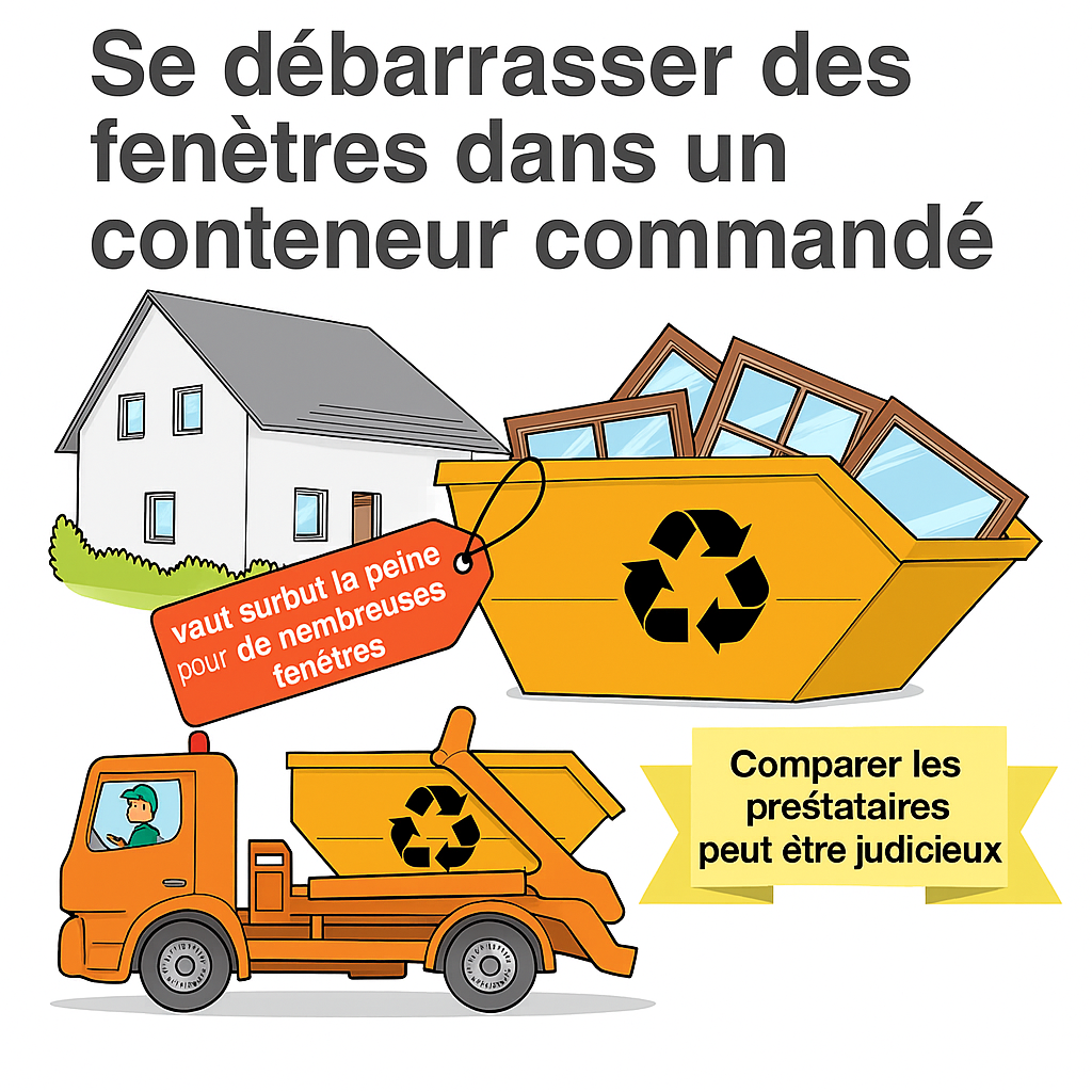Infobild Fenster im bestellten Container abholen