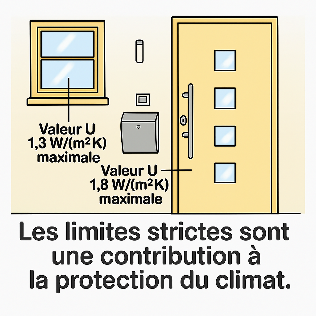Image d'information sur les valeurs d'isolation thermique