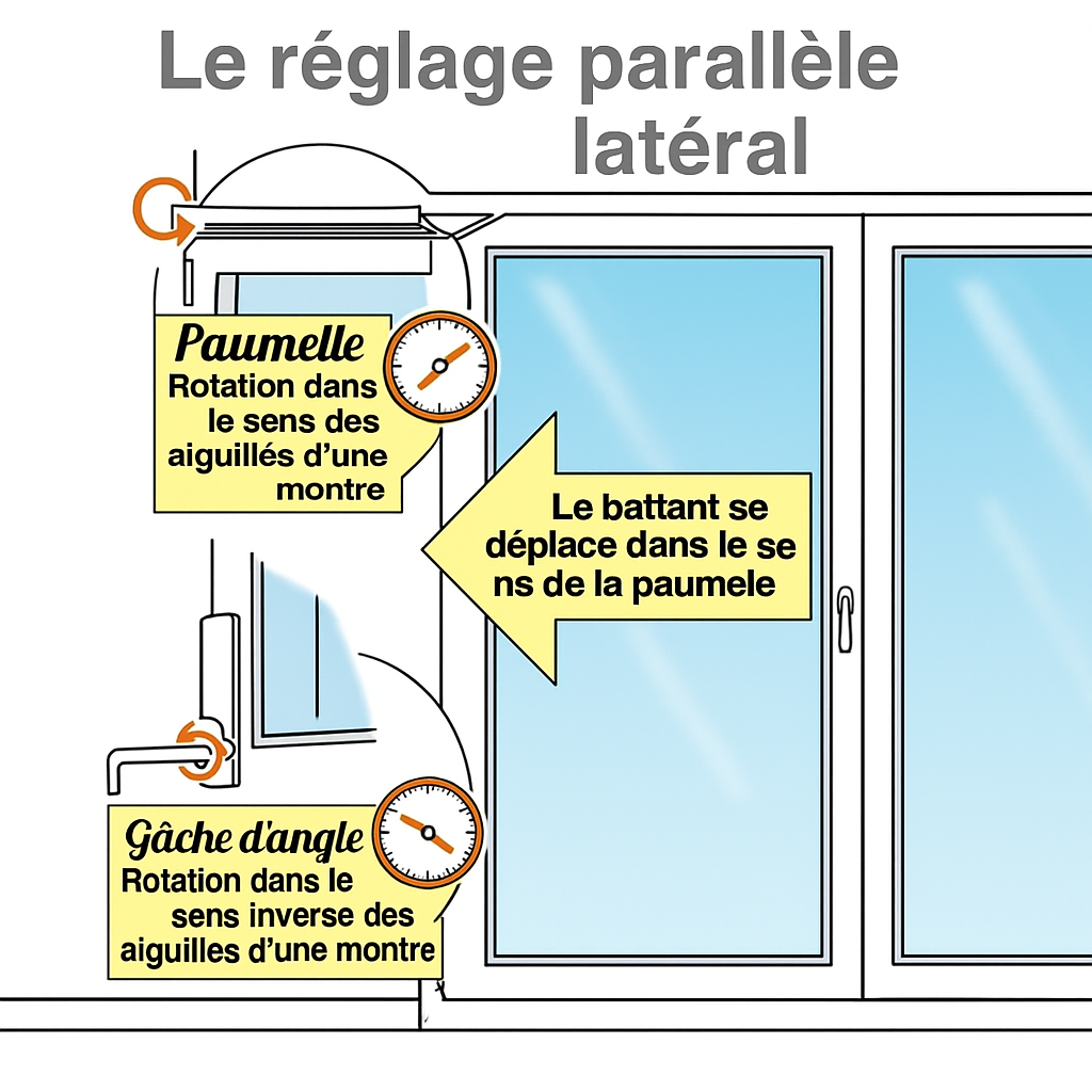 Infobild Die parallel seitliche Einstellung von Terrassentüren