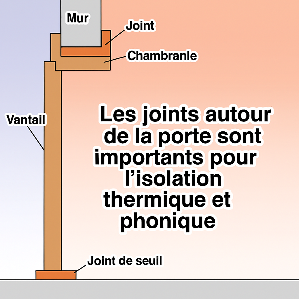 Image informative Les joints sont importants pour la protection thermique et acoustique