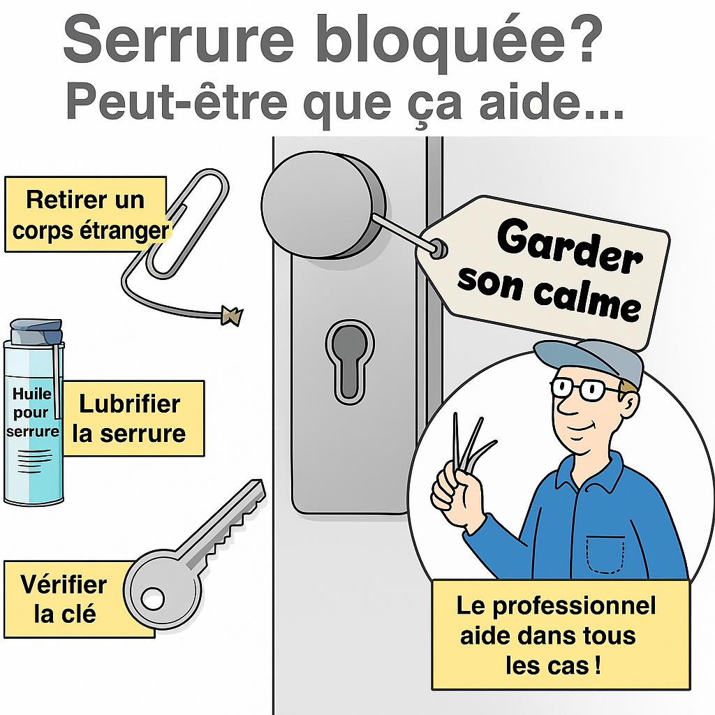 Image d'information Pourquoi la serrure pourrait-elle coincer
