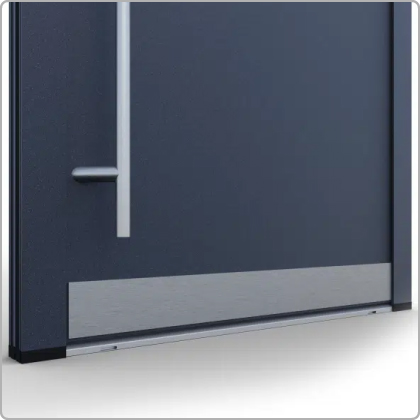Portes d’entrée en aluminium Feldmann et Mayer avec protection de seuil