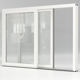 Baie levante-coulissante en PVC