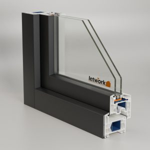 Fenêtre en PVC-Alu Kömmerling 76 AD