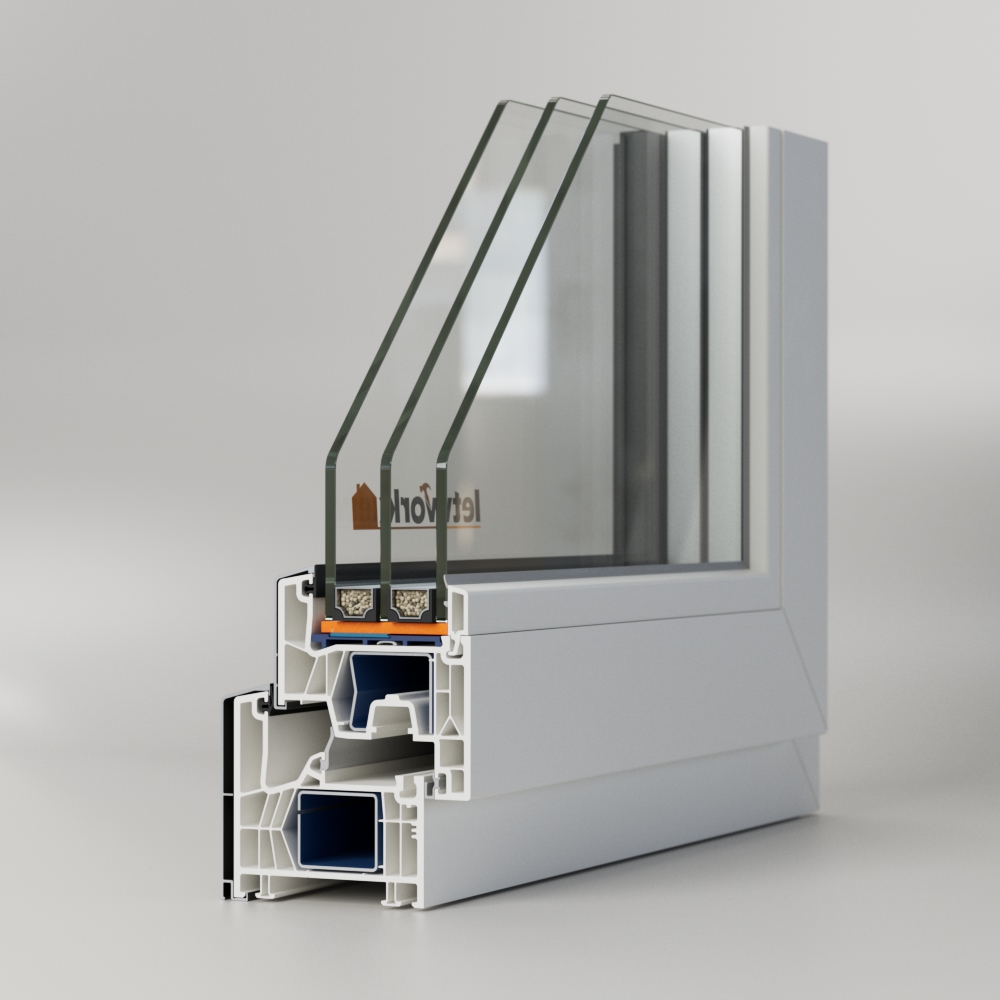 Kunststoff-Alu-Fenster Kömmerling 76 MD
