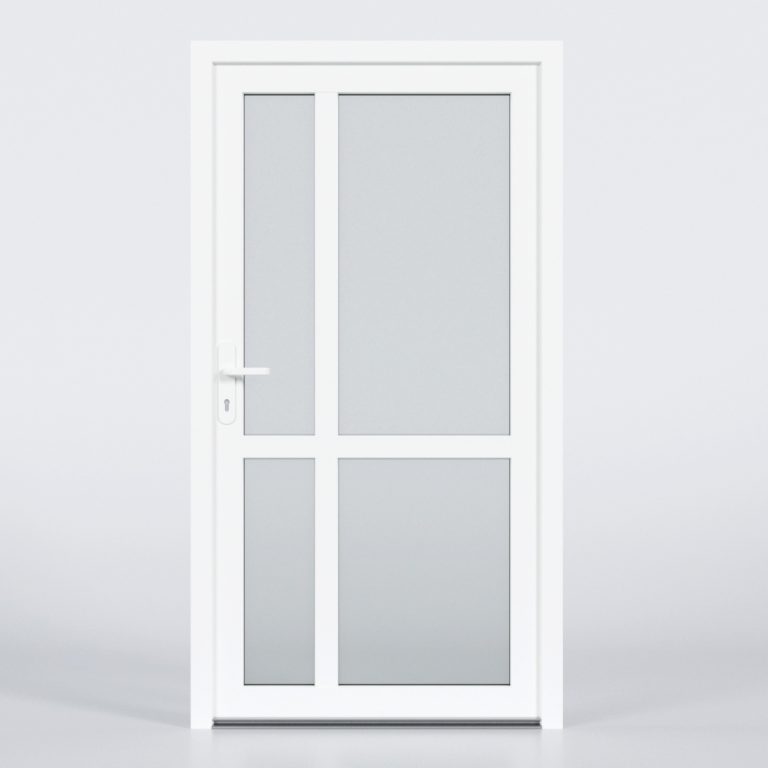 Nebeneingangstür aus Kunststoff im Design N40