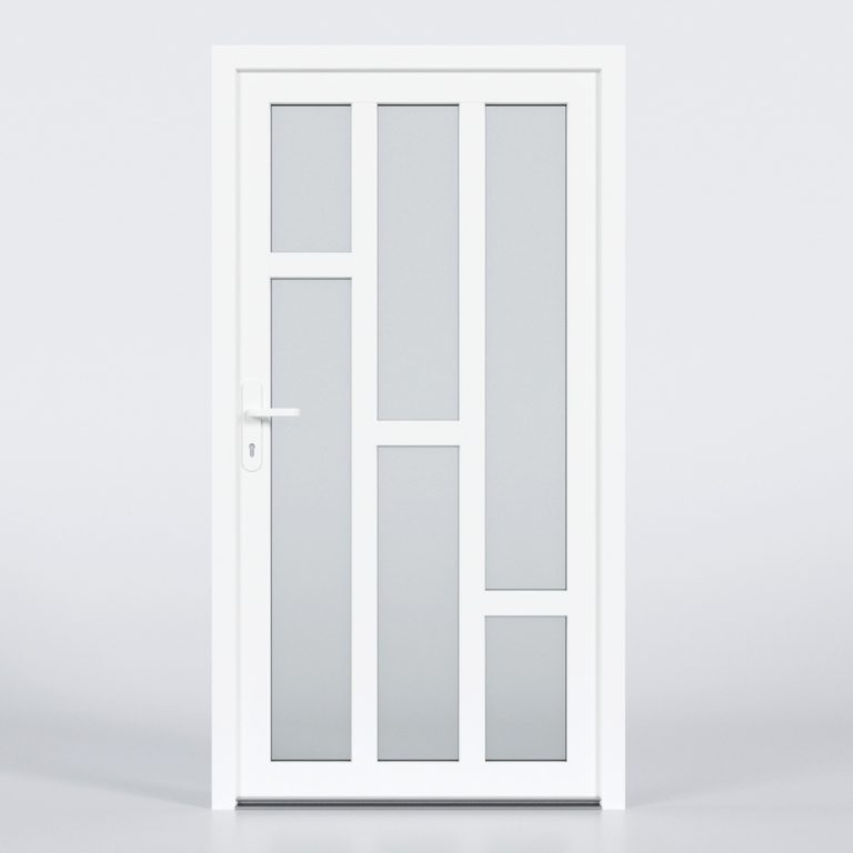 Nebeneingangstür aus Kunststoff im Design N60