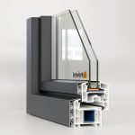 Kunststofffenster Musterecke VEKA 70 AD mit Aluminium Deckschalen und Zweifachverglasung