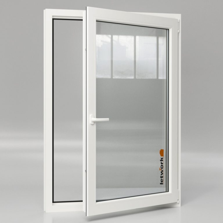 Veka Softline 70 AD Kunststofffenster in weiß mit Zweifachverglasung offenes Fenster Innenansicht