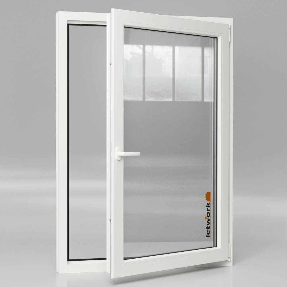 Veka Softline 70 AD Kunststofffenster in weiß mit Zweifachverglasung offenes Fenster Innenansicht