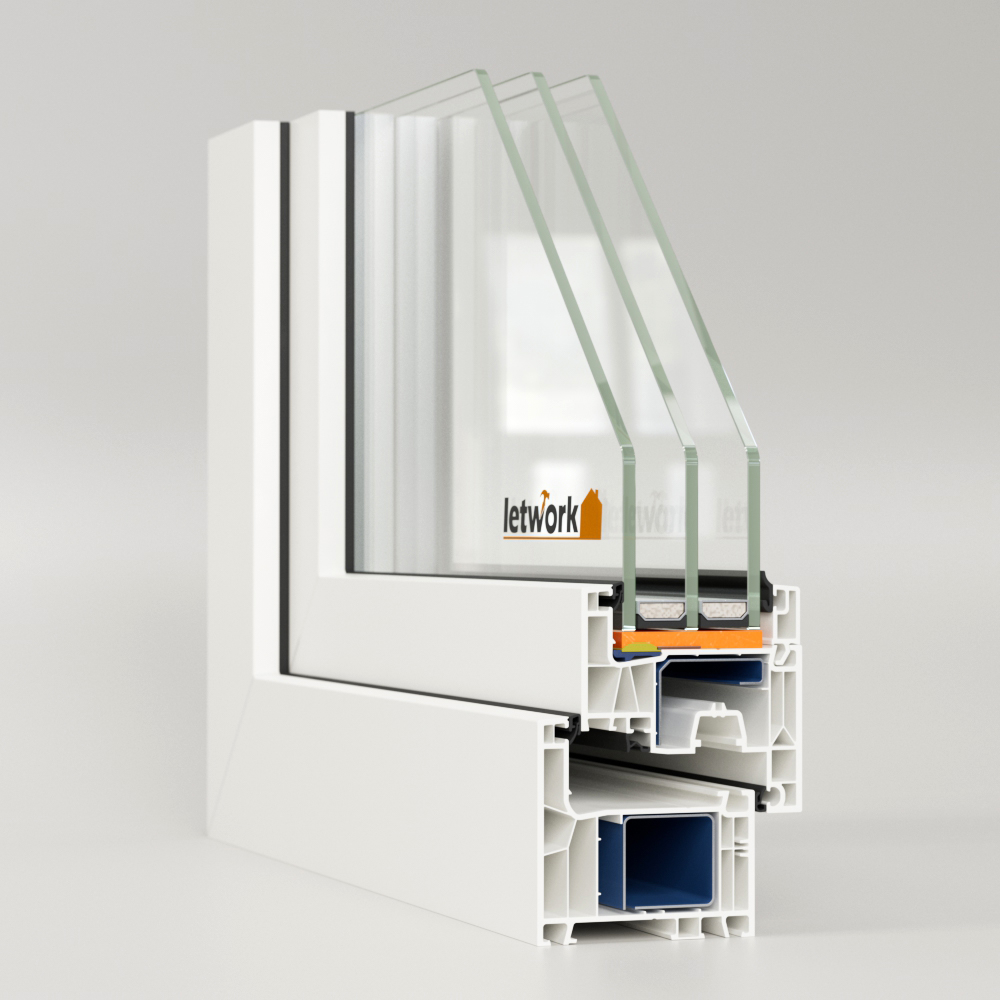 Aluplast Ideal Neo 76 Kunststofffenster Profilecke