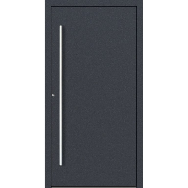 Aluminium-Haustür P90 und SL75 Design M00 in Anthrazit