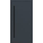 Aluminium-Haustür Feldmann und Mayer P90 und SL75 Design Blackline M20 in Anthrazit RAL7016 mit schwarzen Griffen