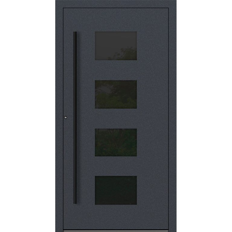Aluminium-Haustür Feldmann und Mayer P90 und SL75 Design Blackline RC2 M311 in Anthrazit