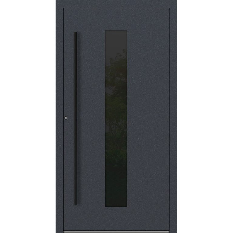 Aluminium-Haustür Feldmann und Mayer P90 und SL75 Design Blackline RC2 M35 in Anthrazit