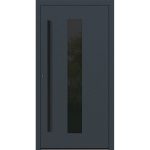 Aluminium-Haustür Feldmann und Mayer P90 und SL75 Design Blackline RC2 M35 in Anthrazit RAL7016
