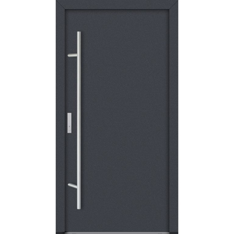 Feldmann und Mayer Aluminium-Haustür AC68 Design M00 in anthrazit
