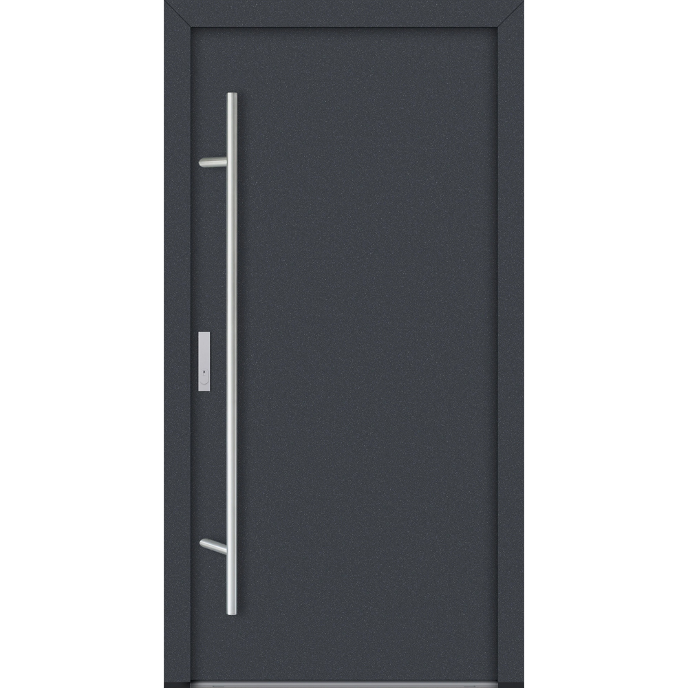 Feldmann und Mayer Aluminium-Haustür AC68 Design M00 in anthrazit