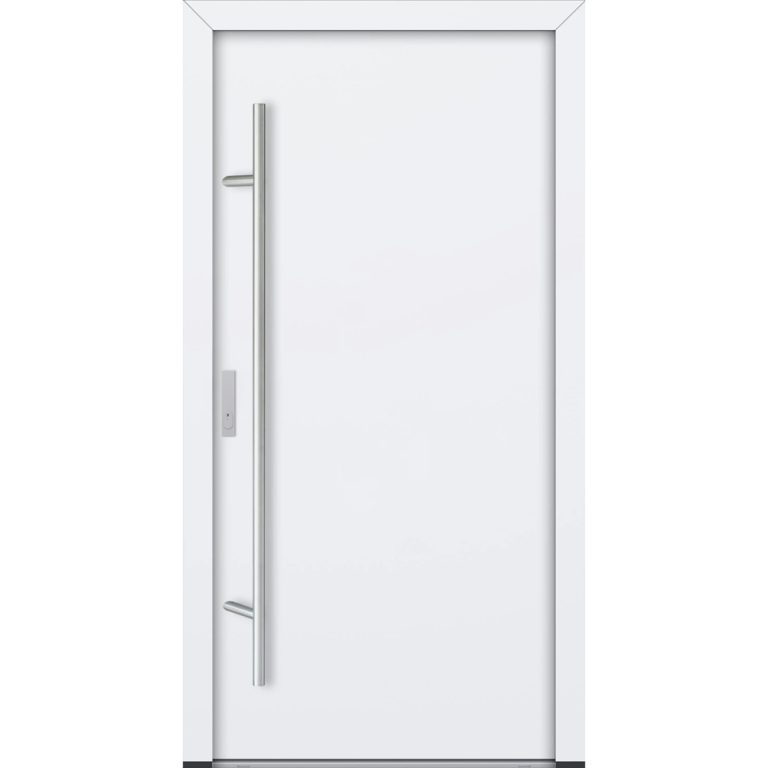 Feldmann und Mayer Aluminium-Haustür AC68 Design M00 in weiß