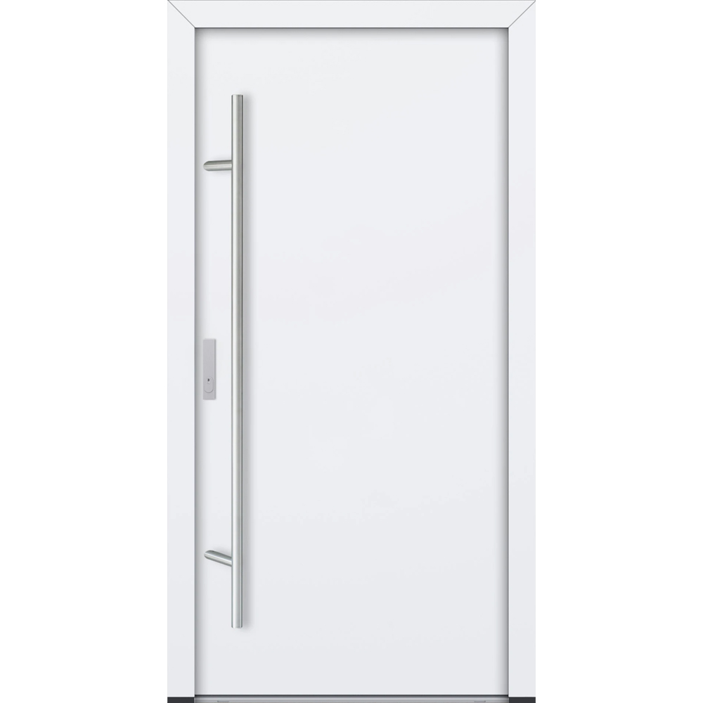 Feldmann und Mayer Aluminium-Haustür AC68 Design M00 in weiß