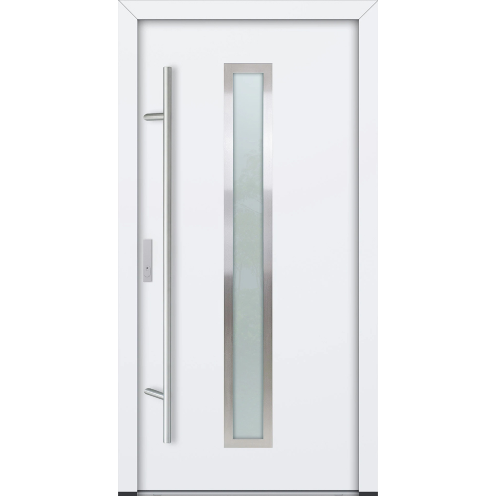 Feldmann und Mayer Aluminium-Haustür AC68 Design M01 in weiß