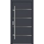 Feldmann und Mayer Aluminium-Haustür AC68 Design M02 in anthrazit