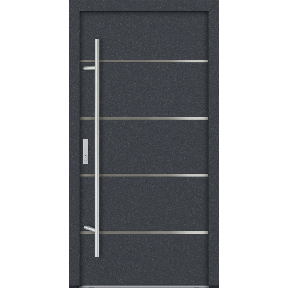Feldmann und Mayer Aluminium-Haustür AC68 Design M02 in anthrazit