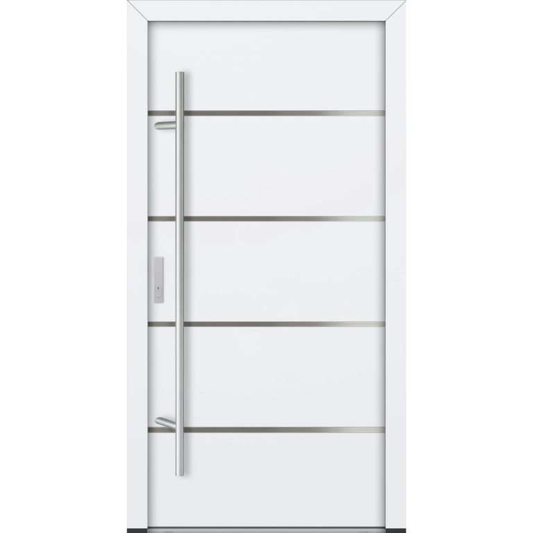Feldmann und Mayer Aluminium-Haustür AC68 Design M02 in weiß
