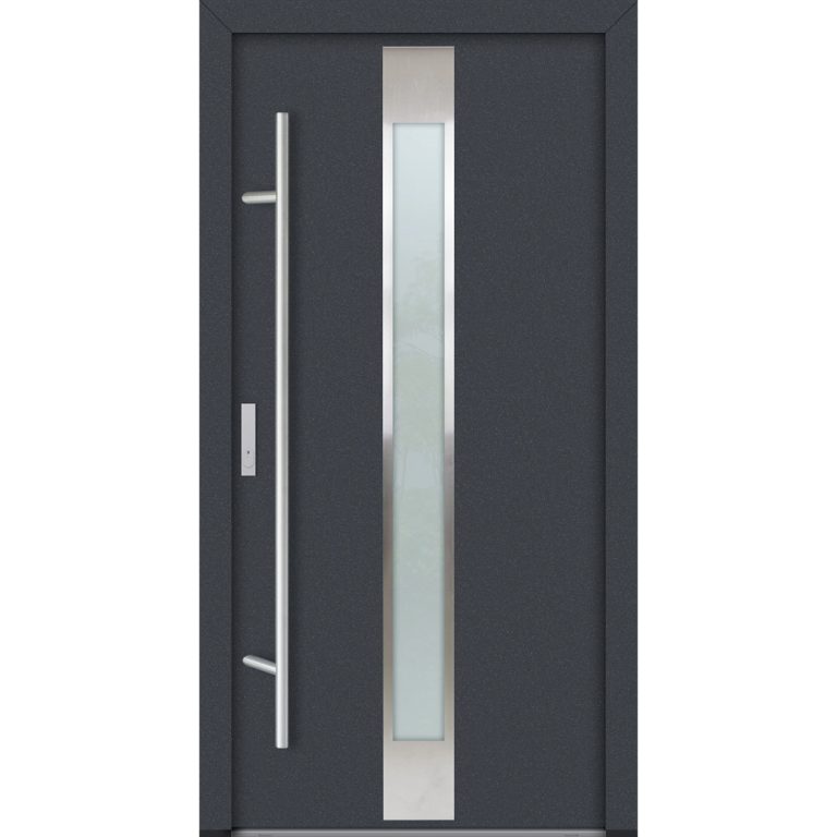 Feldmann und Mayer Aluminium-Haustür AC68 Design M05 in anthrazit