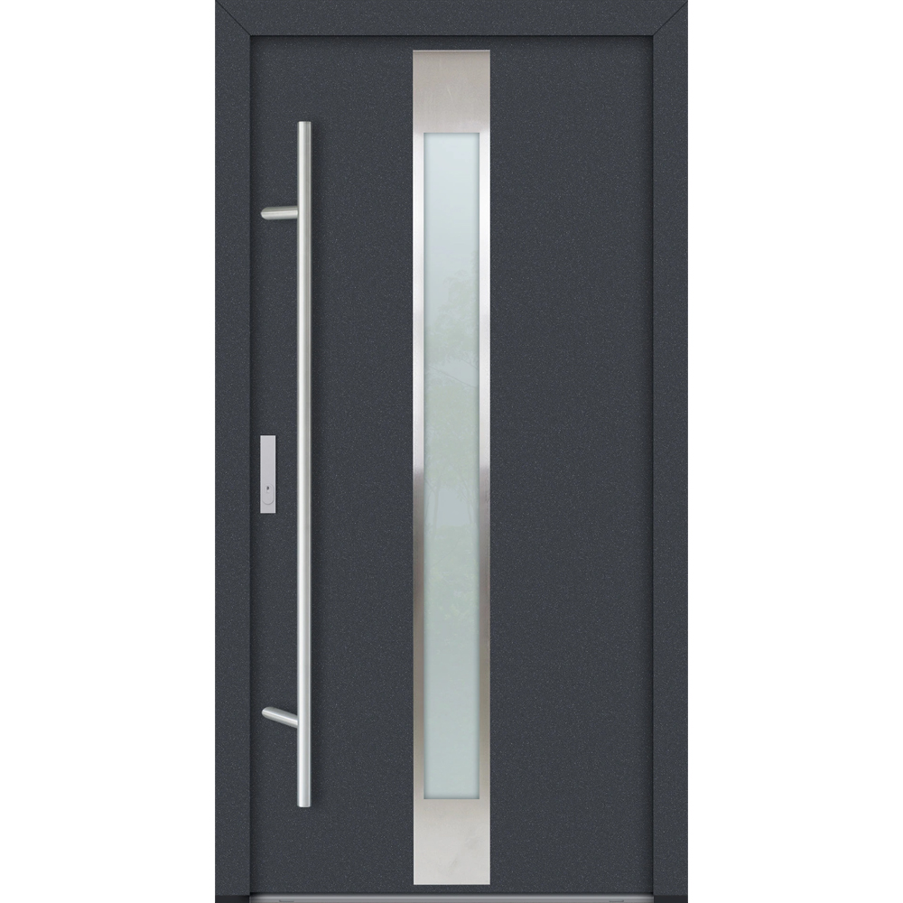 Feldmann und Mayer Aluminium-Haustür AC68 Design M05 in anthrazit