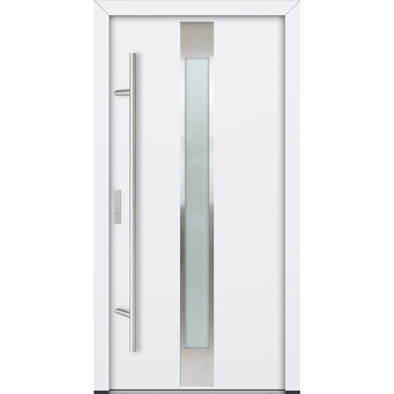 Feldmann und Mayer Aluminium-Haustür AC68 Design M05 in weiß