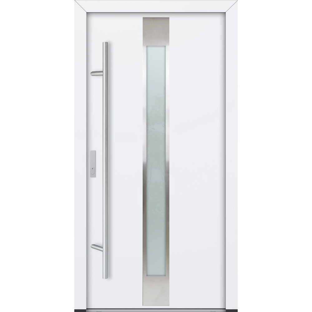 Feldmann und Mayer Aluminium-Haustür AC68 Design M05 in weiß