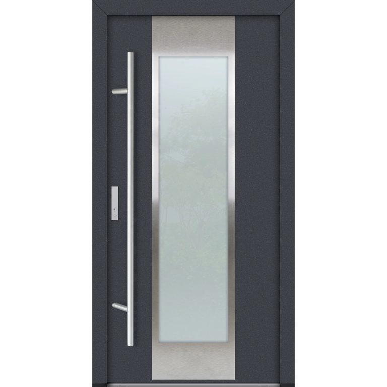 Feldmann und Mayer Aluminium-Haustür AC68 Design M08 in anthrazit