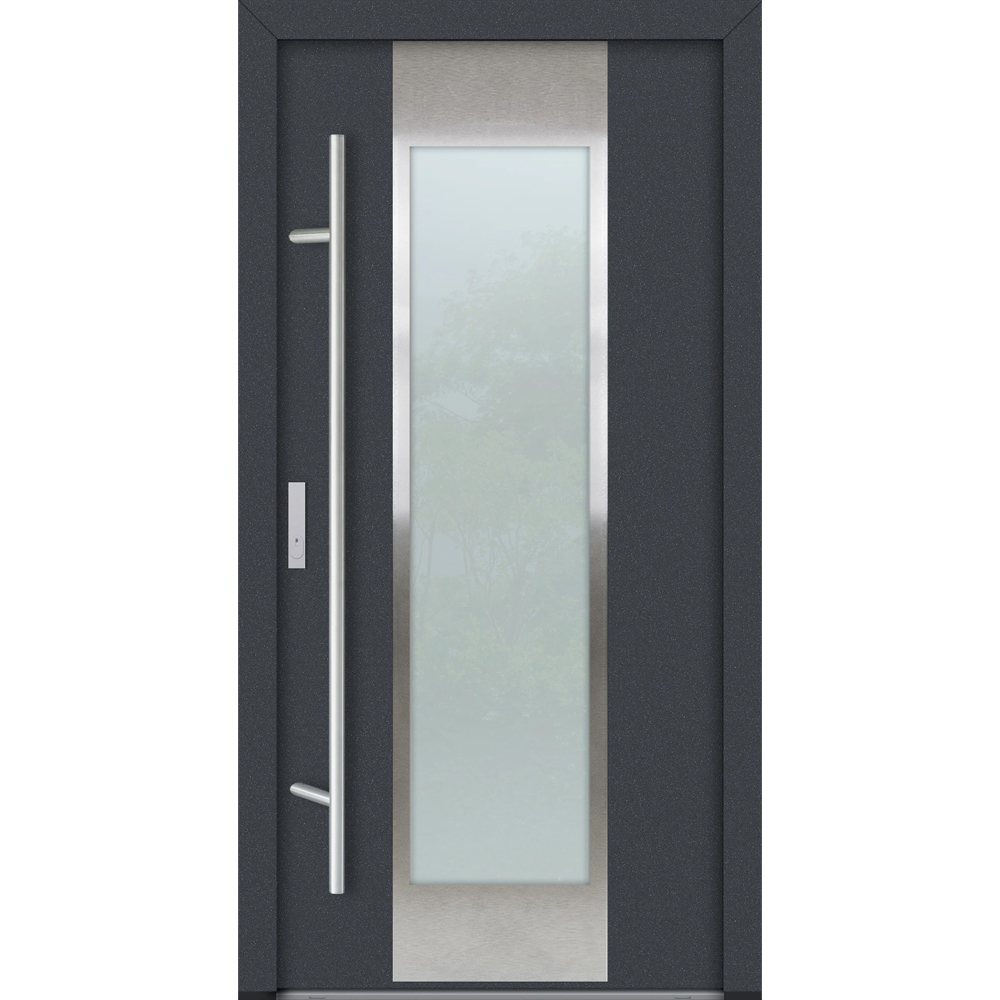 Feldmann und Mayer Aluminium-Haustür AC68 Design M08 in anthrazit