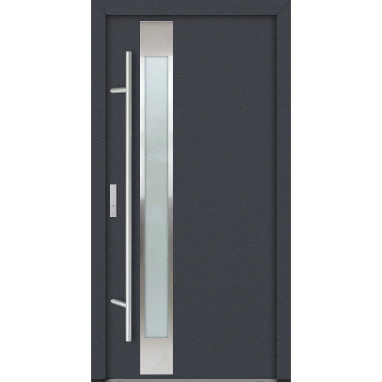 Feldmann und Mayer Aluminium-Haustür AC68 Design M14 in anthrazit