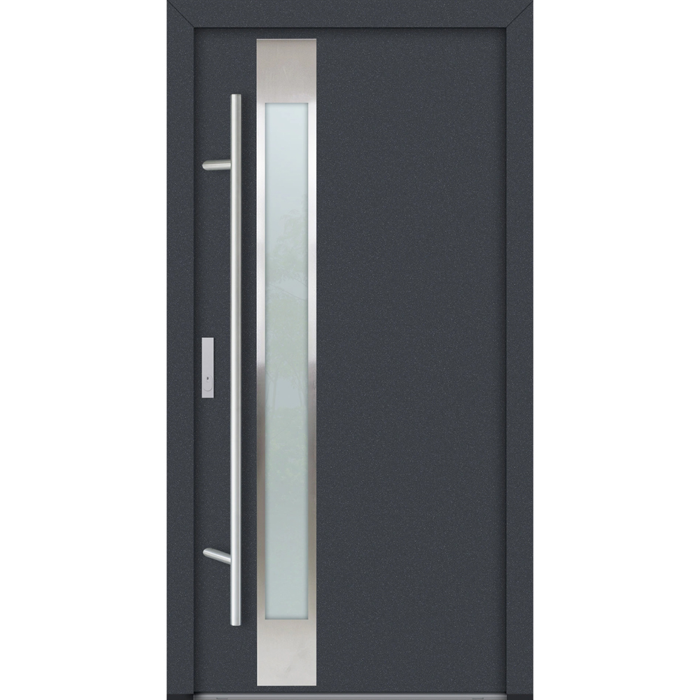 Feldmann und Mayer Aluminium-Haustür AC68 Design M14 in anthrazit