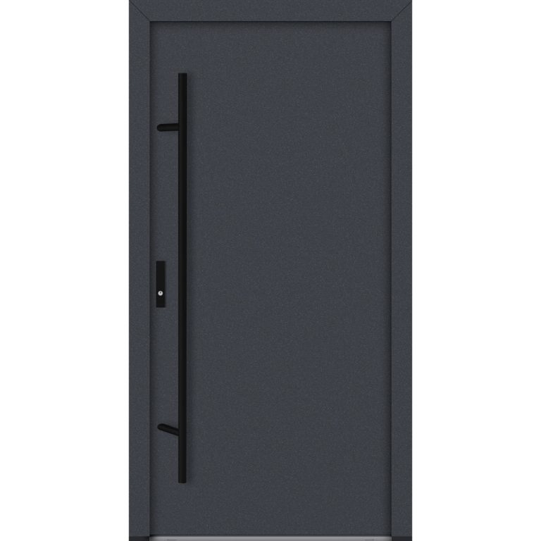 Feldmann und Mayer Aluminium-Haustür AC68 Design Blackline M20 in anthrazit