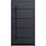 Feldmann und Mayer Aluminium-Haustür AC68 Design Blackline M22 in anthrazit