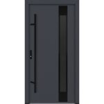 Feldmann und Mayer Aluminium-Haustür AC68 Design Blackline M24 in anthrazit
