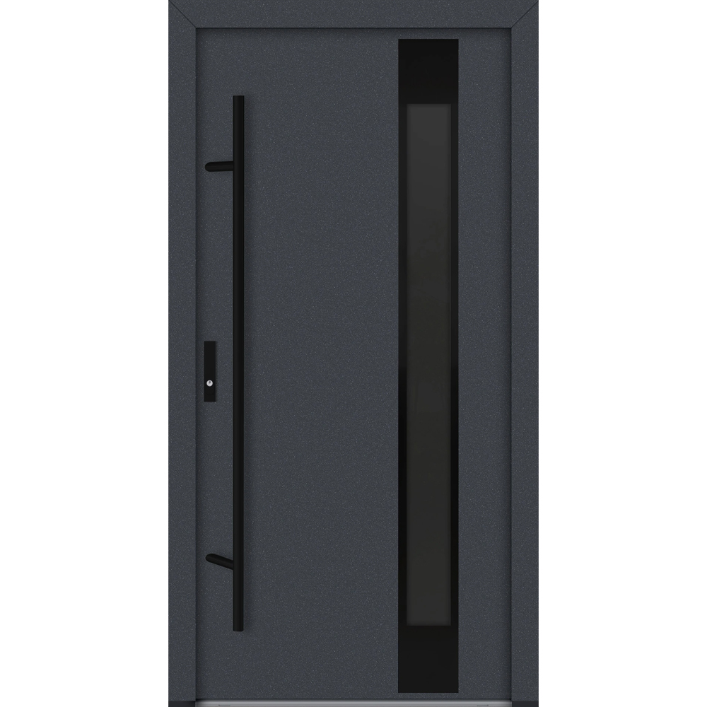 Feldmann und Mayer Aluminium-Haustür AC68 Design Blackline M24 in anthrazit