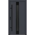 Feldmann und Mayer Aluminium-Haustür AC68 Design Blackline M25 in anthrazit
