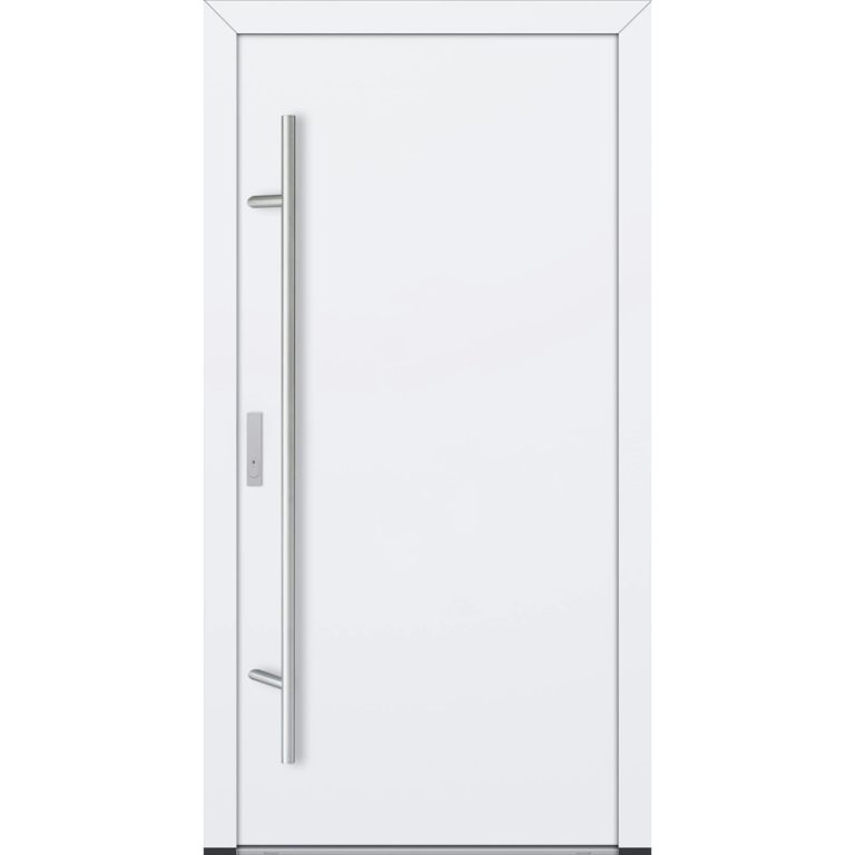Feldmann und Mayer Aluminium-Haustür DS82 Design M00 in Weiß