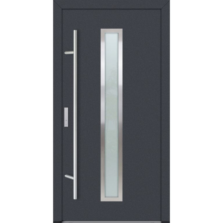 Feldmann und Mayer Aluminium-Haustür DS82 Design M01 in Anthrazit